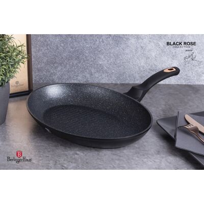 Tigaie pentru peste Berlinger Haus, Black Rose, 35 cm, aluminiu forjat, negru Tigaie pentru peste Berlinger Haus, Black Rose, 35 cm, aluminiu forjat, negru