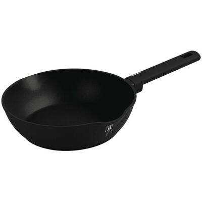 Tigaie adanca Berlinger Haus, Matte Black, 28 cm, 3.8 L, aluminiu forjat, negru Tigaie adanca Berlinger Haus, Matte Black, 28 cm, 3.8 L, aluminiu forjat, negru