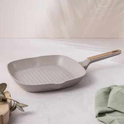 Tigaie grill Berlinger Haus, Taupe Nordic, 28 cm, 2.1 L, aluminiu forjat, taupe mat/natur Tigaie grill Berlinger Haus, Taupe Nordic, 28 cm, 2.1 L, aluminiu forjat, taupe mat/natur