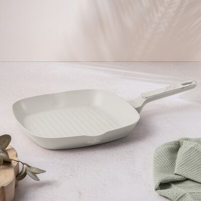 Tigaie grill Berlinger Haus, Sahara Marble, 28 cm, 2.1 L, aluminiu forjat, crem mat/marmura Tigaie grill Berlinger Haus, Sahara Marble, 28 cm, 2.1 L, aluminiu forjat, crem mat/marmura