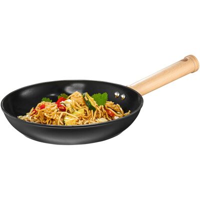 Tigaie Natural, Ambition, 24 cm, aluminiu/lemn, negru/natur Tigaie Natural, Ambition, 24 cm, aluminiu/lemn, negru/natur