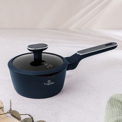Cratita cu capac Berlinger Haus, Deep Sea, 16 cm, 1.2 L, aluminiu forjat, albastru mat/gri Cratita cu capac Berlinger Haus, Deep Sea, 16 cm, 1.2 L, aluminiu forjat, albastru mat/gri