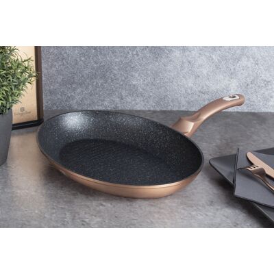 Tigaie pentru peste Berlinger Haus, Rose Gold, 35 cm, aluminiu forjat, roz Tigaie pentru peste Berlinger Haus, Rose Gold, 35 cm, aluminiu forjat, roz