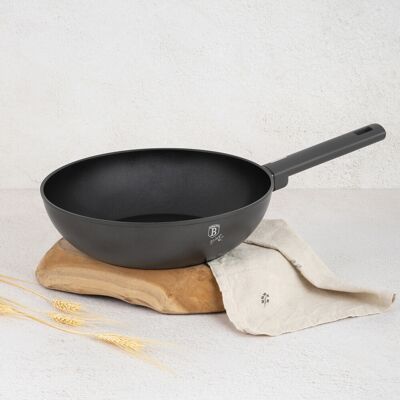BerlingerHaus Wok Tava Ø 28 cm Colecția Anthracite - Wok Tava BerlingerHaus Wok Tava Ø 28 cm Colecția Anthracite - Wok Tava