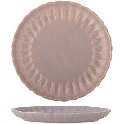 Farfurie intinsa, Bloomingville, Latina, 27x2 cm, ceramica, roz Farfurie intinsa, Bloomingville, Latina, 27x2 cm, ceramica, roz
