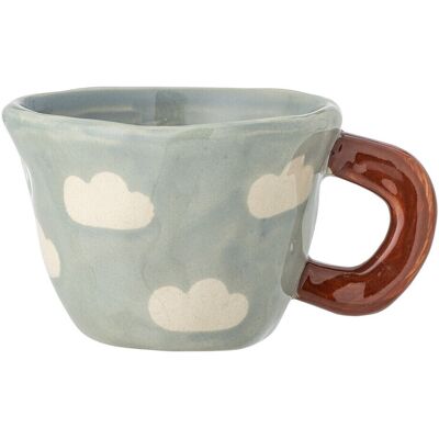 Ceasca, Bloomingville, Nini, 7.5x5.5 cm, 110 ml, ceramica, albastru Ceasca, Bloomingville, Nini, 7.5x5.5 cm, 110 ml, ceramica, albastru