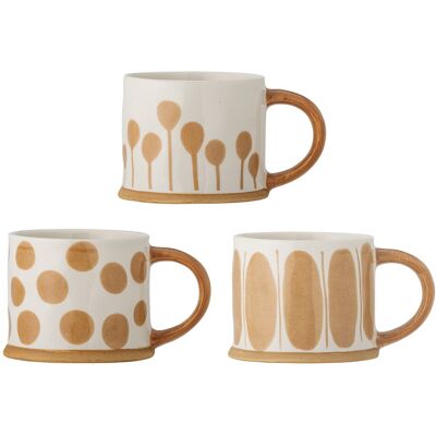 Bloomingville Kit Linora Set de 3 Căni - Gres Bloomingville Kit Linora Set de 3 Căni - Gres