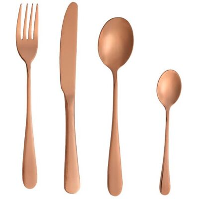 Set tacamuri 16 piese, Sottobasco Rose Gold, Brandani, inox Set tacamuri 16 piese, Sottobasco Rose Gold, Brandani, inox