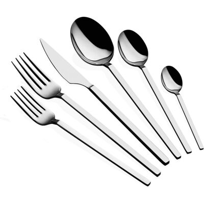 Set tacamuri, Hermia, 645DRM1207, Inox, Lingură de masă: 21,3 cm (6 bucăți), Argintiu Set tacamuri, Hermia, 645DRM1207, Inox, Lingură de masă: 21,3 cm (6 bucăți), Argintiu