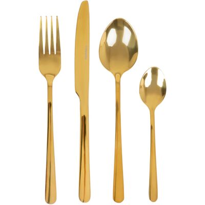 Set tacamuri 24 piese Lugano, Homla, inox 18/0, auriu Set tacamuri 24 piese Lugano, Homla, inox 18/0, auriu