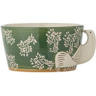 Bol, Bloomingville, Hezha, 13x7 cm, 460 ml, ceramica, verde Bol, Bloomingville, Hezha, 13x7 cm, 460 ml, ceramica, verde