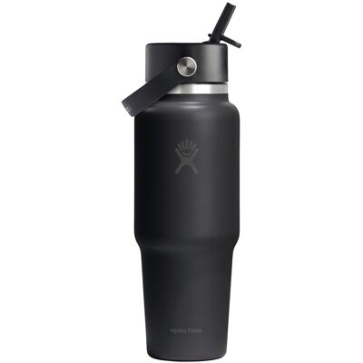 Sticla termos, inox, 950ml, "Wide Straw", Tonal Black - Hydro Flask Sticla termos, inox, 950ml, "Wide Straw", Tonal Black - Hydro Flask