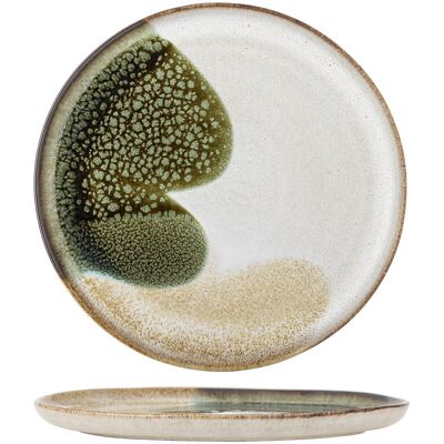 Farfurie intinsa, Bloomingville, Jules, 28.5x2 cm, ceramica, verde Farfurie intinsa, Bloomingville, Jules, 28.5x2 cm, ceramica, verde