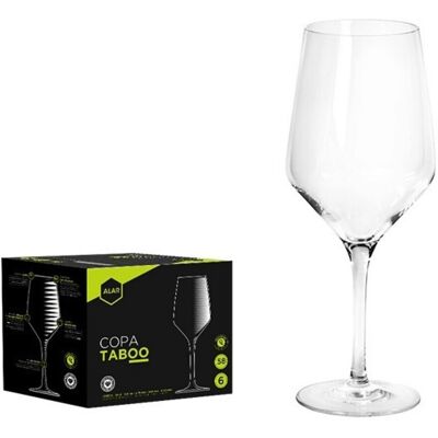 Set 6 pahare vin Taboo, Alar, 440 ml, sticla, transparent Set 6 pahare vin Taboo, Alar, 440 ml, sticla, transparent