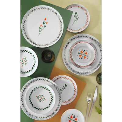 Serviciu de masa 24 piese MOD24Y260012176, Kutahya Porselen, portelan, multicolor Serviciu de masa 24 piese MOD24Y260012176, Kutahya Porselen, portelan, multicolor