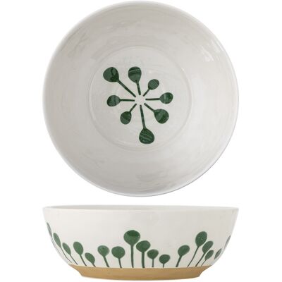 Bol salata, Bloomingville, Linora, 28x9 cm, ceramica, verde Bol salata, Bloomingville, Linora, 28x9 cm, ceramica, verde