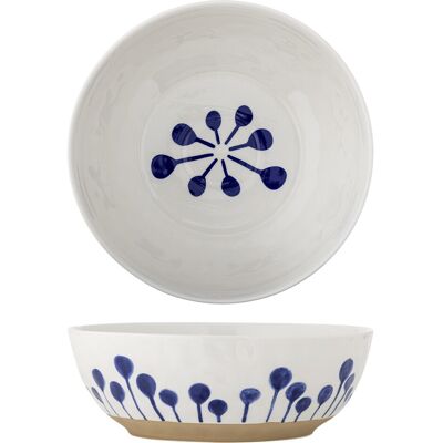 Bol salata, Bloomingville, Linora, 28x9 cm, ceramica, albastru Bol salata, Bloomingville, Linora, 28x9 cm, ceramica, albastru