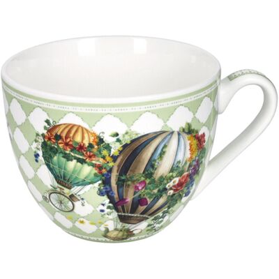 Cana mic dejun, Wonderland, Brandani, 12x9 cm, 500 ml, portelan New Bone China Cana mic dejun, Wonderland, Brandani, 12x9 cm, 500 ml, portelan New Bone China