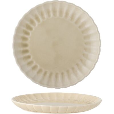Farfurie intinsa, Bloomingville, Latina, 27x2 cm, ceramica, natural Farfurie intinsa, Bloomingville, Latina, 27x2 cm, ceramica, natural