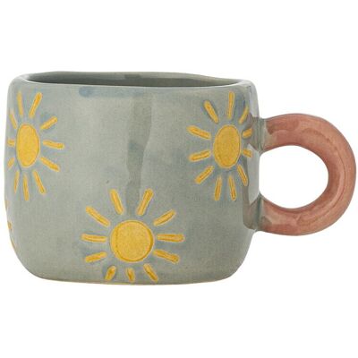 Ceasca, Bloomingville, Nini Sun, 7x6 cm, 100 ml, ceramica, albastru Ceasca, Bloomingville, Nini Sun, 7x6 cm, 100 ml, ceramica, albastru