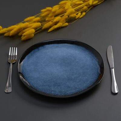 Set 4 farfurii intinse Serenity, Art of Dining by Heinner, 28 cm, ceramica, albastru/negru Set 4 farfurii intinse Serenity, Art of Dining by Heinner, 28 cm, ceramica, albastru/negru