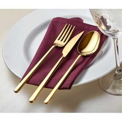 Set tacamuri, Hermia, 645DRM1203, Acoperit cu titan PVD, Auriu Set tacamuri, Hermia, 645DRM1203, Acoperit cu titan PVD, Auriu