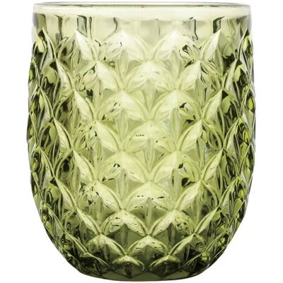 Set 6 pahare, Scudo, Brandani, 8x10 cm, 300 ml, sticla, verde Set 6 pahare, Scudo, Brandani, 8x10 cm, 300 ml, sticla, verde
