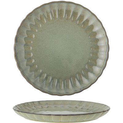 Farfurie intinsa, Bloomingville, Latina, 27x2 cm, ceramica, verde deschis Farfurie intinsa, Bloomingville, Latina, 27x2 cm, ceramica, verde deschis