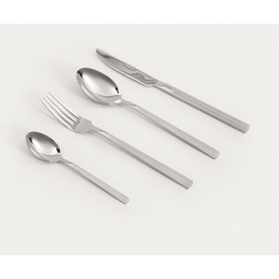 Set tacamuri 16 piese Stride, Homla, inox, argintiu Set tacamuri 16 piese Stride, Homla, inox, argintiu
