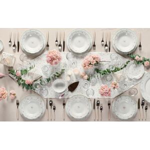 Set de farfurii din porțelan Nonna Rosa 18 piese Set de farfurii din porțelan Nonna Rosa 18 piese