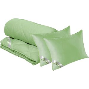 Green Future Set Bamboo Sense, 2 perne 50x70 cm si pilota matlasata 300g/mp, 180x200 cm Green Future Set Bamboo Sense, 2 perne 50x70 cm si pilota matlasata 300g/mp, 180x200 cm