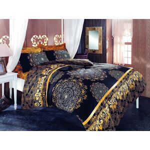 Lenjerie de pat dubla king size, Pearl Home, 172PRL62407, 3 piese, bumbac ranforce, multicolor Lenjerie de pat dubla king size, Pearl Home, 172PRL62407, 3 piese, bumbac ranforce, multicolor