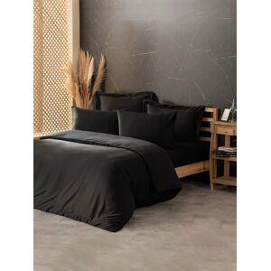 Cotton Box Lenjerie de pat dubla, L'essentiel Maison, Silky, Negru Cotton Box Lenjerie de pat dubla, L'essentiel Maison, Silky, Negru