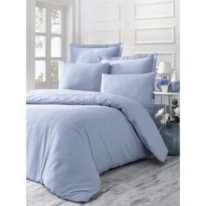 Lenjerie de pat dubla Super King (FR), 3 piese, L'essentiel Maison, Line, Albastru Lenjerie de pat dubla Super King (FR), 3 piese, L'essentiel Maison, Line, Albastru