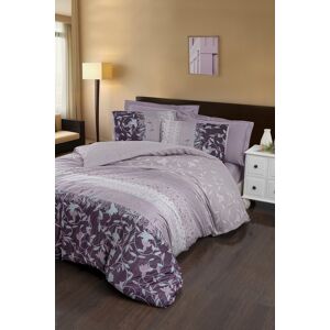 Lenjerie de pat dubla King(FR) Ivy, Victoria, 3 piese, 240x220 cm, bumbac satinat, lila Lenjerie de pat dubla King(FR) Ivy, Victoria, 3 piese, 240x220 cm, bumbac satinat, lila
