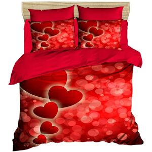 Pearl Home Lenjerie de pat dubla King (EU) (ES), 3 piese, L'essentiel Maison, 182, Rosu Pearl Home Lenjerie de pat dubla King (EU) (ES), 3 piese, L'essentiel Maison, 182, Rosu