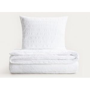 Lenjerie de pat King Size, Reya, Homla, 200x220 cm, 3 piese, microfibra din poliester, alb Lenjerie de pat King Size, Reya, Homla, 200x220 cm, 3 piese, microfibra din poliester, alb