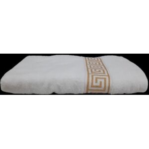 Prosop de baie Greek Shiny, ET 2000 IMPEX, 70x130 cm, bumbac, alb/auriu Prosop de baie Greek Shiny, ET 2000 IMPEX, 70x130 cm, bumbac, alb/auriu