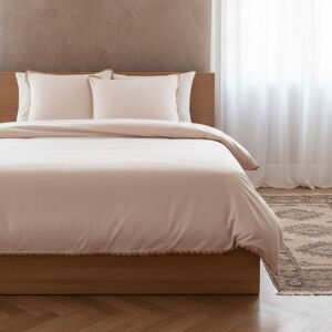 Lenjerie de pat King Size, Vela, Homla, 200x220 cm, 3 piese, bumbac, bej Lenjerie de pat King Size, Vela, Homla, 200x220 cm, 3 piese, bumbac, bej