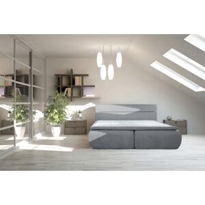 Essience Pat matrimonial, Bergen Memory, 180x200 cm, cu spatiu pentru depozitare, Gri Essience Pat matrimonial, Bergen Memory, 180x200 cm, cu spatiu pentru depozitare, Gri