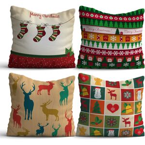 Kırlent Store Set perne decorative , NYXMAS05, Multicolor Kırlent Store Set perne decorative , NYXMAS05, Multicolor