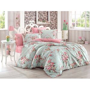 Lenjerie de pat dubla king size, Eponj Home, Alanur 143EPF41886, 3 piese, amestec bumbac, multicolor Lenjerie de pat dubla king size, Eponj Home, Alanur 143EPF41886, 3 piese, amestec bumbac, multicolor