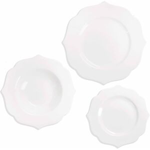 Serviciu de masa 18 piese, Queen, Brandani, portelan New Bone China, alb Serviciu de masa 18 piese, Queen, Brandani, portelan New Bone China, alb