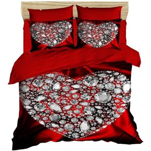 Pearl Home Lenjerie de pat dubla Super King (EU) (IT), 3 piese, L'essentiel Maison, 174, Roșu / Argintiu / Negru Pearl Home Lenjerie de pat dubla Super King (EU) (IT), 3 piese, L'essentiel Maison, 174, Roșu / Argintiu / Negru
