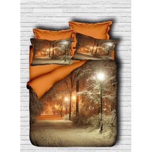 Lenjerie de pat dubla king size, Pearl Home, 178PRL41219, 3 piese, amestec bumbac, multicolor Lenjerie de pat dubla king size, Pearl Home, 178PRL41219, 3 piese, amestec bumbac, multicolor