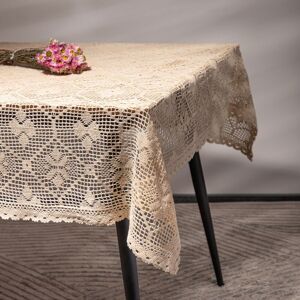 Fata de masa Crochet, Homla, 130x170 cm, bumbac/poliester, bej Fata de masa Crochet, Homla, 130x170 cm, bumbac/poliester, bej