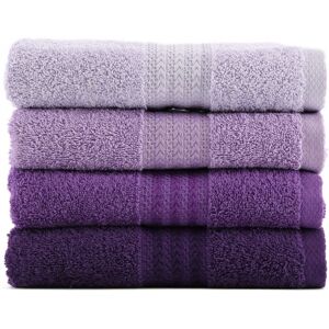 Set 4 prosoape de maini Lilac Delight, Hobby, 50 x 90 cm, 100% bumbac, mov Set 4 prosoape de maini Lilac Delight, Hobby, 50 x 90 cm, 100% bumbac, mov