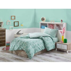 Eponj Home Lenjerie de pat pentru o persoana, L'essentiel Maison, Pure, Sea Green / White Eponj Home Lenjerie de pat pentru o persoana, L'essentiel Maison, Pure, Sea Green / White