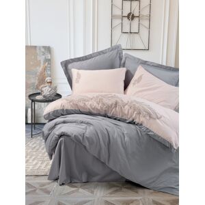L'essentiel Maison Set de huse de pilota din satin dublu - Gri L'essentiel Maison Set de huse de pilota din satin dublu - Gri