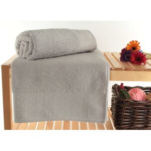 Şaheser Set prosoape de baie, L'essentiel Maison, Pitircik, Gri deschis/Alb Şaheser Set prosoape de baie, L'essentiel Maison, Pitircik, Gri deschis/Alb
